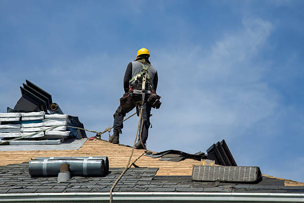 Professional Roofing technician working in Williamson, NY